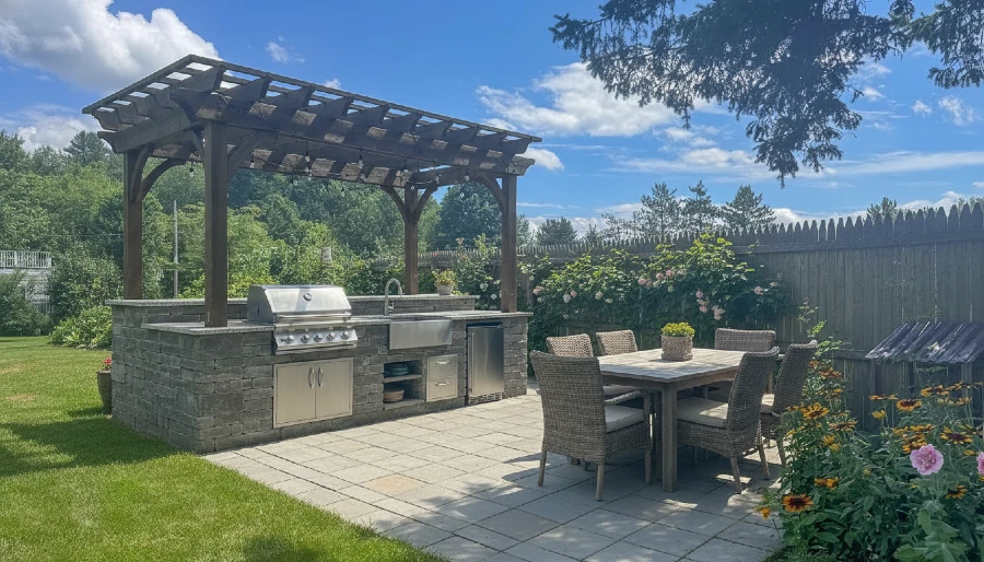 Outdoor Kitchen BBQ Photo
